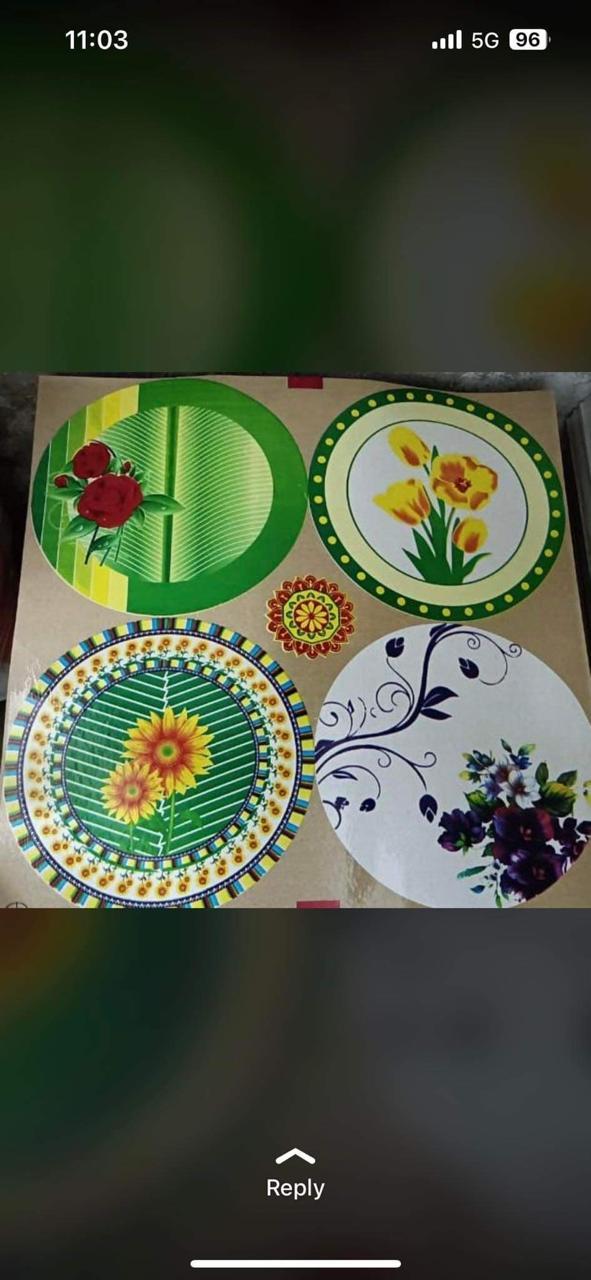 MS Traders Assorted Designer Sample Plate Collection