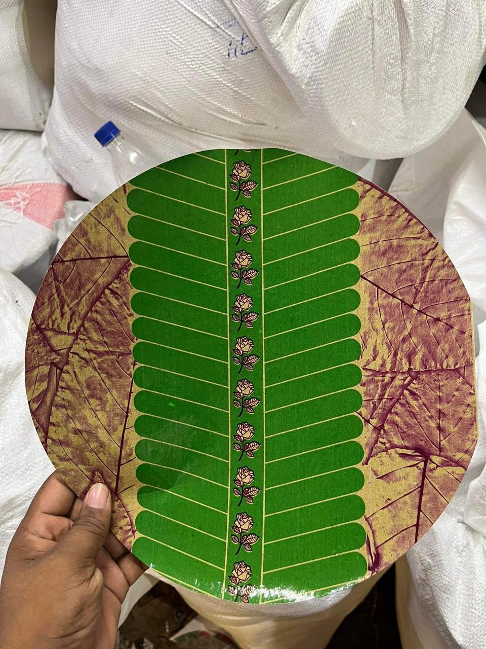 Premium Laminated Banana & Sal Leaf Plate Sheet