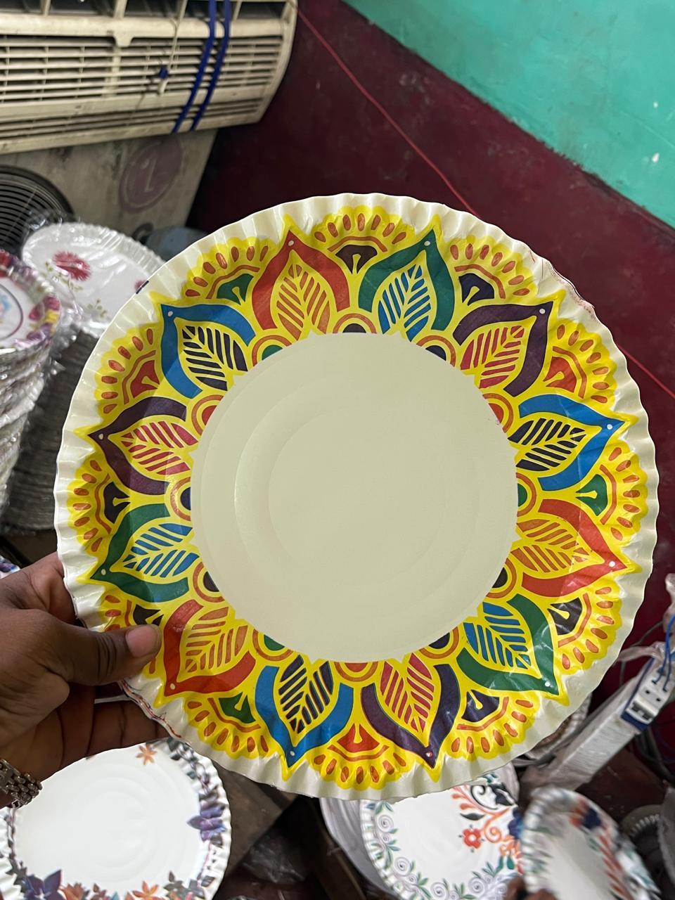 Mandala Wrinkle Buffet Plate