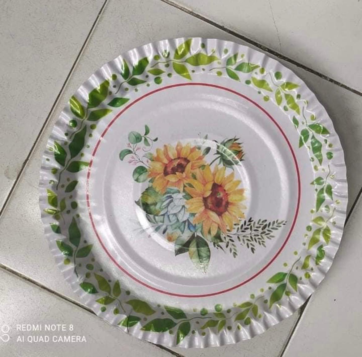 Sunflower Wrinkled Dining Plate